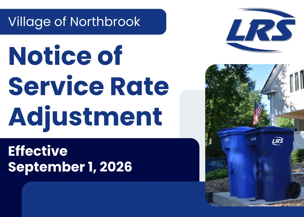 Village of Northbrook - Notice of Service Rate Adjustment, Effective September 1, 2026