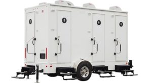 four stall restroom trailer rentals
