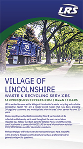 Village of Lincolnshire Waste & Recycling Services Brochure Cover