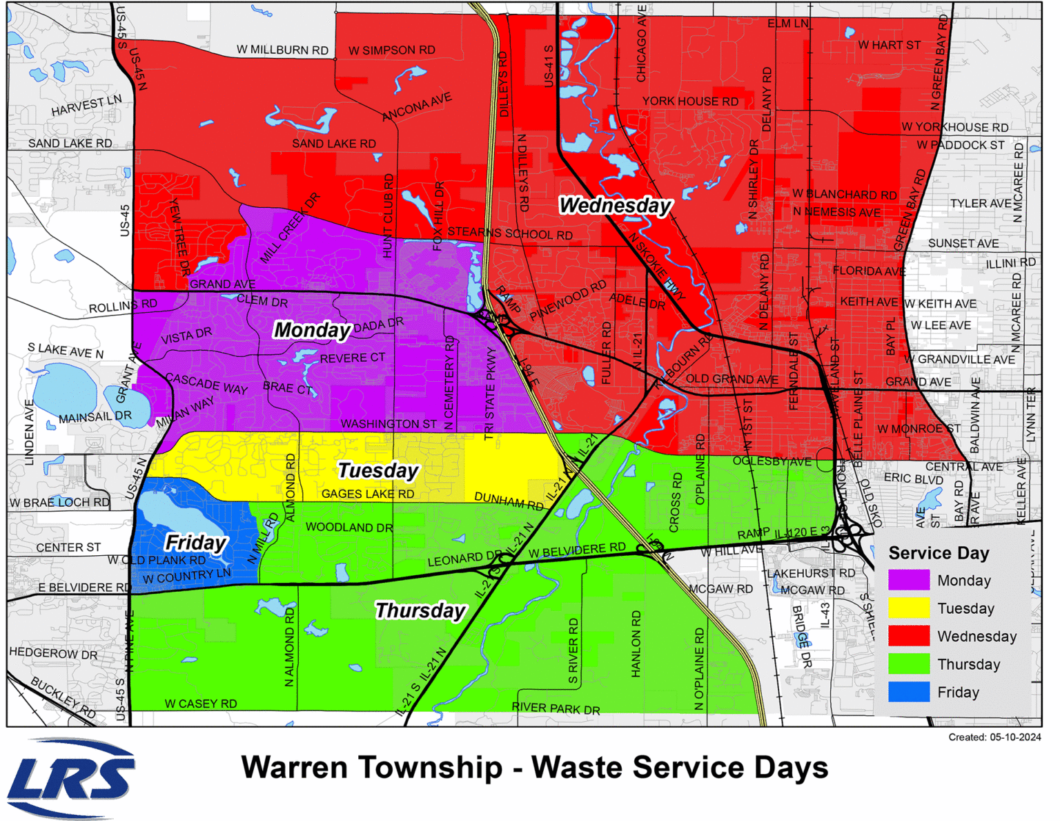 Warren Township Map
